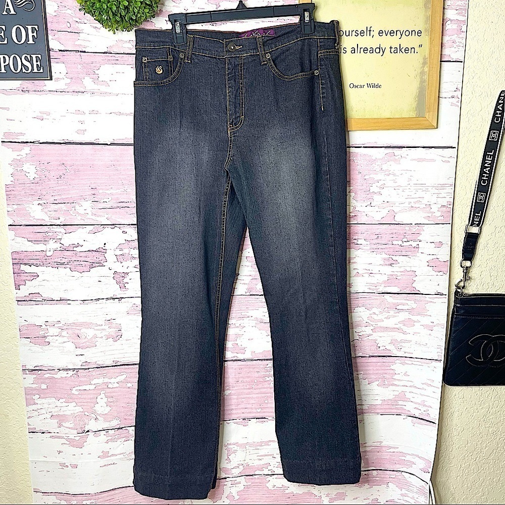 GLORIA VANDERBILT Women’s Giselle Bootcut Denim Jeans Size 12 Casual